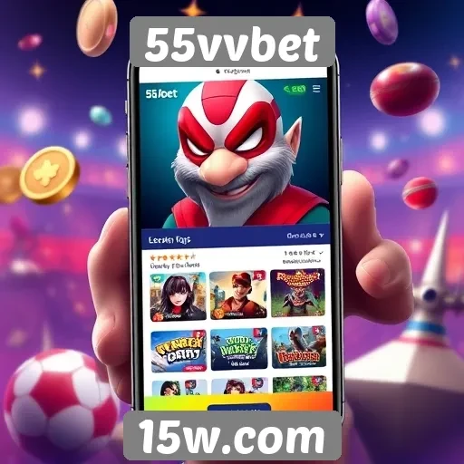 Experiência mobile no 55vvbet