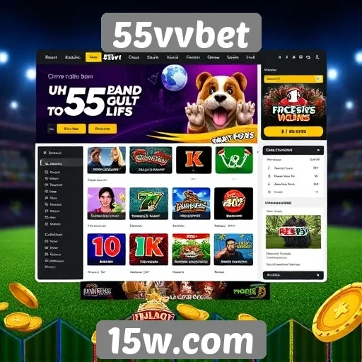 Análise da interface de usabilidade do site 55vvbet